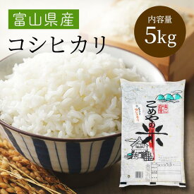 令和6年産富山県産てんたかく 白米5kg 【送料無料】 北海道・九州・沖縄・一部を除く