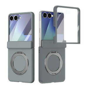 Samsung Galaxy Z Flip8 �M�����N�V�[ Z �t���b�v8 5G �P�[�X �ϏՌ� �J�o�[ �܂肽���݌^ �N���A�P�[�X ����ق��肩���� PC&�����K���X 360�x��] �X�^���h�@�\�t�� �A���~���� �����₷�� �J�b�R
