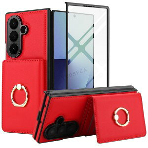 �M�����N�V�[ Z �t�H�[���h8 Samsung Galaxy Z Fold 8 Ultra 5G �P�[�X �J�o�[ �ϏՌ��J�o�[ �J�[�h���[ �P�[�X �����O�t�� �X�^�C���b�V���ȃf�U�C�� CASE TPU+PU���U�[ �Ռ��h�~ �����h�~ �y�� �ɔ� �J�b