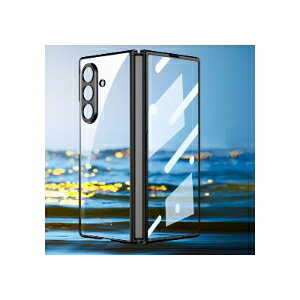 Samsung Galaxy Z Fold8 Ultra �Ή� ��̌^�P�[�X �t�B�����t�� �S���� ���b�L�t���[���P�[�X PC+�����K���X �V�F���Ɩ��̈�̍\�� �N���A�J�o�[ �܂肽���݌^ �ϏՌ� �L�Y�h�~ �w��h�~ ���^ �y�� �T