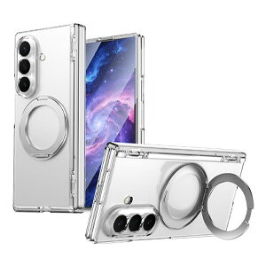 �T���X�� �M�����N�V�[ Samsung Galaxy Z Fold8 Ultra 5G �P�[�X �J�o�[ �܂肽���݌^Android�X�}�z�A�N�Z�T���[ PC+�����K���X �}�O�l�b�g�����O�t�� �X�^���h�@�\�t�� �q���W�ی� CASE �ϏՌ��J�o�[ �S