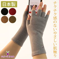 【創業20周年企画やわらか手袋プレゼント】【冬物SALE】手袋 レディース 指なし 日本製オリーブサラ 指先…