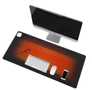 デスクマット 加熱 マウスパッド 3段階の温度調節 4時間タイマー付 PUレザー 電熱マウスパッド オフィスおよび家庭用防水デスクマット 80*33cm