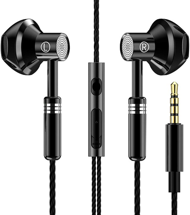 楽天市場】イヤホン 有線 マイク付き 3.5mm 高音質 HIFI ハイレゾ対応 