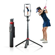 即納 自撮り ゴルフ練習器具 ゴルフスイング 撮影器具 スマホスタンド スマホホルダー 動画 ゴルフれんし…