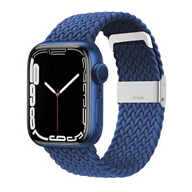 Apple Watch バンド アップルウォッチ バンド ナイロン 編み込み 伸縮バンド サイズ調整可能 Series 8 7 6 SE 5 4 3 2 1 45mm 44mm 42mm 41mm 40mm 38mm 全機種対応 iwatch交換ベルト