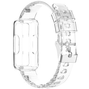 対応Fitbit Luxe/Luxe SE/Inspire/Inspire2/Inspire HR一体型バンド 柔らかいTPU カバー付けベルト 通気性良し スポーツ向け メンズ&ウィメンズ フィットビットLuxe/Luxe Special プレゼントギフト