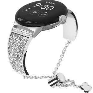 �R���p�`�u�� Google Pixel Watch 20mm�L���L���o���h �������� �I�V���� �D��ŉؚ� �u���X���b�g �_�C�������h �J�U�� �X���� �X�e�����X �����H��s�v �O�[�O�� �s�N�Z�� �E�H�b�` �o���h