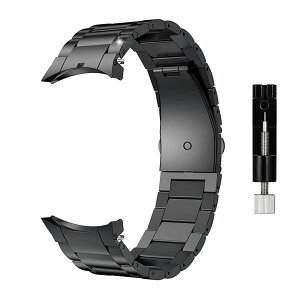 超軽量チタン合金スマートウォッチ 時計バンド ベルト,Samsung Galaxy Watch 4 classic/4/5/5Pro 適用,チタン合金ス スマートウォッチバンド ベルト 腕時計バンド 交換ベルト 金属ベルト メタルベルト