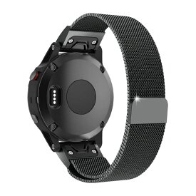 GARMIN専用 マグネット式腕時計バンド スマートウォッチ QuickFit 20mm/22mm/26mm 時計バンド ベルト 金属 スマートウォッチバンド ベルト 腕時計バンド 交換ベルト for GARMIN(ガーミン) Fenix，Descent