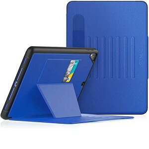 10.2インチ iPad 9.7インチ ケース iPad 7.9インチiPad 10インチ iPad 9/8/7世代(2021/2020/2019) 10.2インチ ケース 耐衝撃 多角度横置き調節 オートスリープ ペン収納 カード収納 強磁力全面保護カバープレ