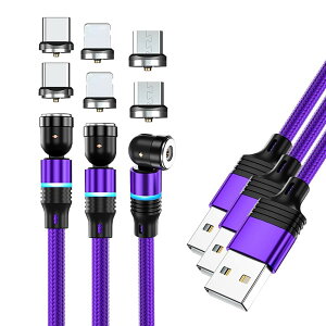 【3本セット 0.5m1m 2m 】マグネット 充電ケーブル 3A急速 USBマグネット ケーブル QC3.0 急速充電 android Type-c Micro usb 磁気 磁石 携帯充電器