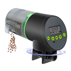 魚自動給餌器 二代 USB充電式 湿気防止 水族水槽用タイムフィーダー 熱帯魚 金魚 オートフィーダー 水槽 自動餌やり機 餌やり器