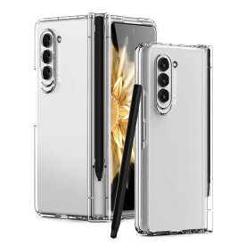 Galaxy Z Fold5 ケース Sペン収納 Samsung ギャラクシーZ Fold5 / SC-55D / SCG22 用 カバー ヒンジ保護 スマホケース ガラスフィルム付き 一体型 カメラレンズ保護 Z フォールド5 フルカバー 全面保護