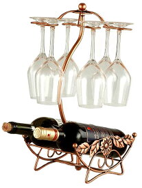 W26 インテリア ワインホルダー ワイングラス ホルダー ラック ワイン シャンパン ボトル スタンド アンティーク調