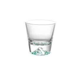 富士山グラス ウイスキー グラス おしゃれ ロックグラス コップ ブランデーグラス ビアグラス ショットグラス 父の日 誕生日 記念日 結婚祝い 還暦祝い プレゼント (グリーン)
