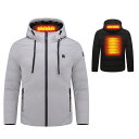 電熱ジャケット 加熱ジャケット USB給電 電熱ベスト 電熱ウェア ヒートベストヒーター内蔵 長袖 日本製発熱繊維 3段温…