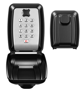 セキュリティ キーボックス 壁掛け 鍵収納 ボックス 南京錠 ロック ポケット ダイヤルロック ボタン式 小物 キー収納 カギ管理 カギ収納 印鑑収納 防水 大容量 インテリア オシャレ 小型 暗