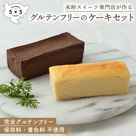 [完全グルテンフリー ケーキ 2本セット] 濃厚しっとりガトーショコラ & レモン香る NYチーズケーキ グルテンフリーケーキ 米粉 保存料不使用 お祝い 冷凍ケーキ 誕生日 グルテンフリースイーツ プレゼント 箱入り ヘルシー 冷凍ケーキ通販 お取り寄せ 母の日 スイーツ