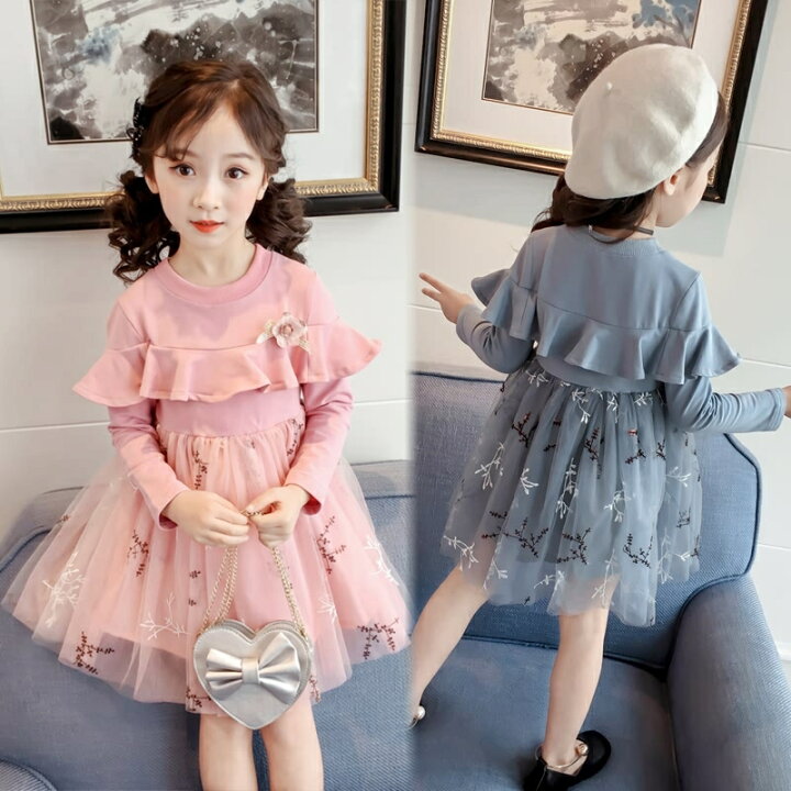 楽天市場 日曜日限定 全品6 Off 子供服 キッズ 子供 長袖ワンピース ワンピース 子供ワンピース 長袖 水玉 リボン コットン ふわふわ チュール 春 夏 秋 冬 ドット柄 ベルト付き 裾フリル 結婚式 発表会 パーティードレス 卒園式 入園式 6 Six Shop