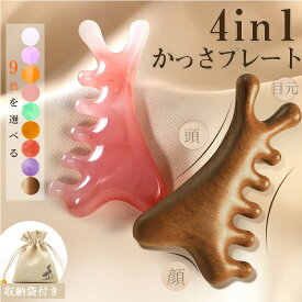 ＼当日発送／【最大★10％OFFクーポンあり】4in1美顔 かっさ プレート 小顔ケア 収納袋付き 美容グッズ 美顔器 フェイスケア 頭皮ケア 顔マッサージ 全身マッサージ 小顔効果 健康グッズ ツボ押し フェイスライン リフトアップ 肩こり改善 頭皮マッサージ