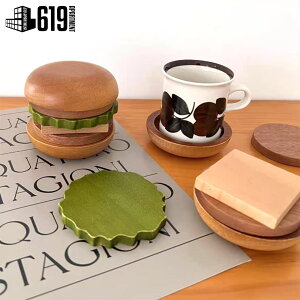 no[K[^ ؐR[X^[bHAMBURGER WOOD COASTERbC R[X^[ eB[^C Lb`pi  ʔG ܂܂ X Vbv no[K[ R[q[Vbv