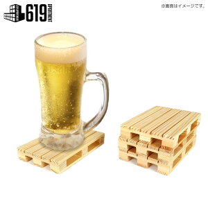 ؐpbg R[X^[ 4ZbgbWOOD PALETTE COASTERbR[X^[ eB[^C hN Lb`pi H  ʔG