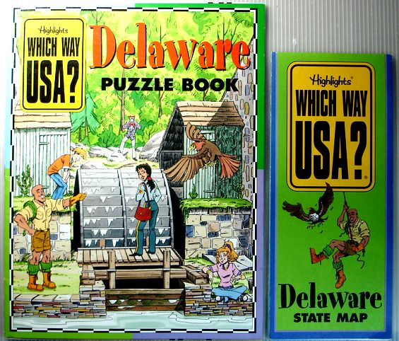 中古 Highlights WHICH WAY USA? 画像の商品です 売れ筋新商品 BOOK Delaware PUZZLE コンデション＝良い 人気激安