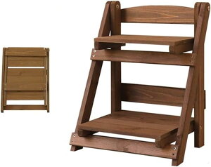 フラワースタンド 園芸ラック 折り畳み式 植物スタンド 観葉植物 棚 植木鉢台 花棚 フラワーラック 花置きスタンド2段 盆栽台 鉢植え棚