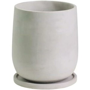 植木鉢 セメント 鉢 受け皿付き 観葉植物 底穴あり耐用 シンプル コンクリート 排水穴とソーサー付き植木鉢 屋内と屋外の植物植木鉢