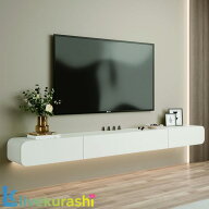 テレビ ローボード -- テレビ台 壁掛け式、120/160/180/200/240cm ウォールマウントメディアコンソール、…