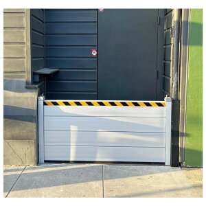 止水板 防水 水害対策 車庫 ガレージ ドア ドア洪水バリアシールド、ガレージホーム屋外用再利用可能な洪水バリア、ドア敷居シールウォーターバリアブロッカーアルミニウム、外側/内側マ