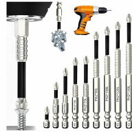 ドライバービット 磁気 強力 18本セット 25-150mm 滑り止め 耐衝撃 六角軸 6.35mm インパクト ビット工具…