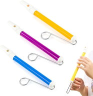 キッズ スライドホイッスル楽器、3個 子供用 ホイッスル 楽器玩具、カラフル 9インチ 口腔筋力トレーニン…
