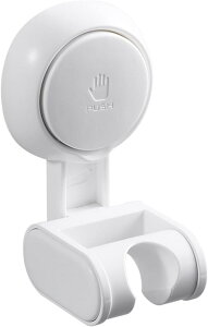 シャワーフック 強力真空吸盤 シャワーヘッドホルダー デタッチャブル 穴あけ不要 角度調整 シャワーハンガー ライドバー 壁掛け 防水 防錆 吸盤フック 浴室用 バスルーム 取り外し可能 ペ