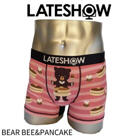 ボクサーパンツ アンダーウェア 下着 LATESHOW BEAR BEE&PANCAKE