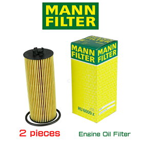 【2個セット】MANN FILTER マンフィルター HU6009Z JEEP GRANDCHEROKEE WK/WK2 WRANGLER JK V6 3.6L オイルエレメント ジープ グランドチェロキー ラングラー