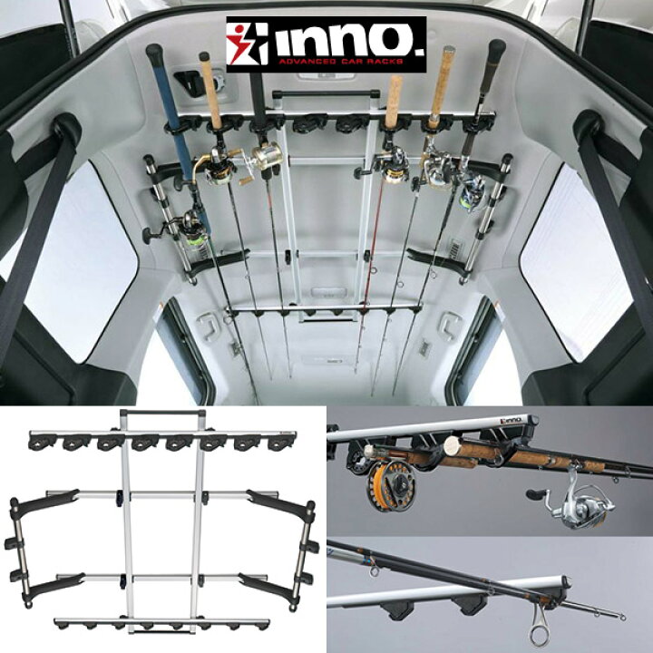 楽天市場】トヨタ プリウスα INNO イノー ロッドホルダーデュアル8 【8 