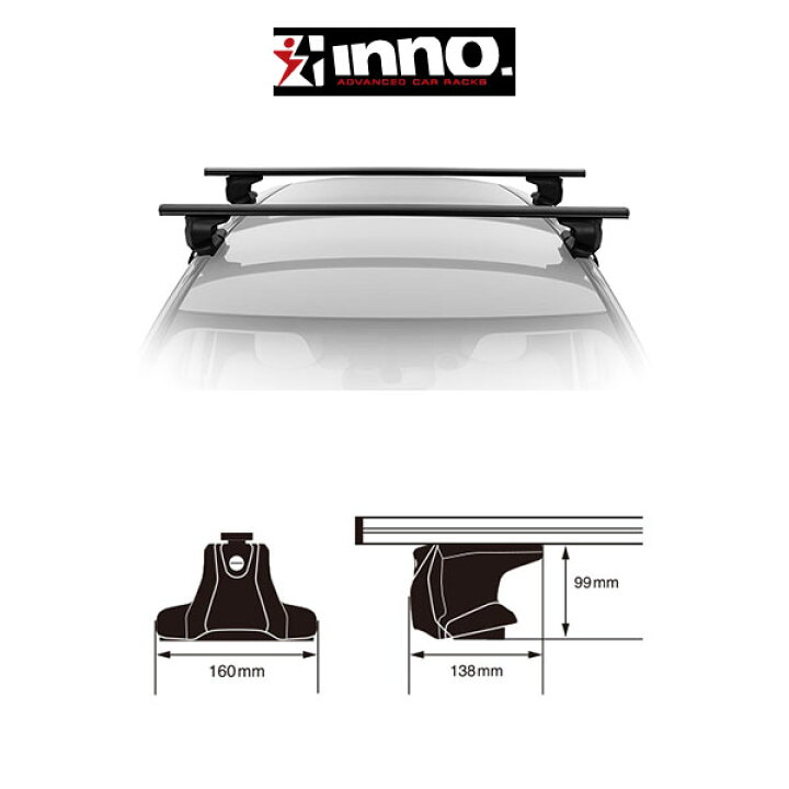 楽天市場】『車種別セット』INNO イノー システムキャリア エアロ 