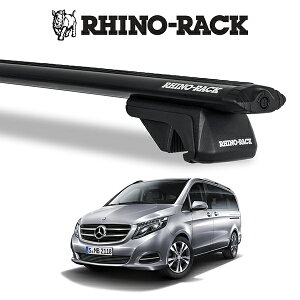�����Z�f�X�x���c V�N���X W447 MERCEDES BENZ V-class RHINORACK �i���C�m���b�N�j VORTEX SX BLACK 2 BAR ROOF RACK�i�{���e�b�N�X�o�[ �u���b�N 2�{ ���t���L�b�g�jJA9145 �L�����A���b�N �A�E�g�h�A �L�����v