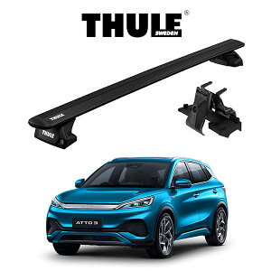 BYD ATTO 3 �_�C���N�g���[�t���[���t�� �E�B���O�o�[ EVO �u���b�N �w�Ԏ�ʃZ�b�g�xTHULE Base carriers �i�X�[���[�x�[�X�L�����A�j �L�����A���b�N �p�[�c