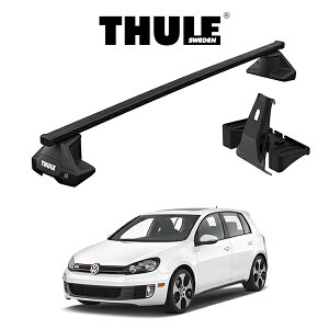 �t�H���N�X���[�Q�� �S���t6 VW GOLF6 ���[�t���b�N �w�Ԏ�ʃZ�b�g�xTHULE Base carriers �i�X�[���[�x�[�X�L�����A�j�X�N�G�A�o�[ �L�����A���b�N