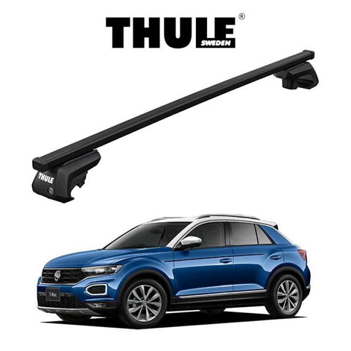 楽天市場】VW T-Roc スクエアバー ルーフラック 『車種別セット』THULE 