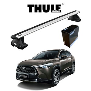 TOYOTA �g���^ COROLLA CROSS �J���[���N���X ���[�t���[�������� �E�B���O�o�[EVO �w�Ԏ�ʃZ�b�g�xTHULE Base carriers �i�X�[���[�x�[�X�L�����A�j ���[�t�L�����A �p�[�c