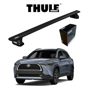 TOYOTA �g���^ COROLLA CROSS �J���[���N���X �_�C���N�g���[�t���[���t�� �E�B���O�o�[EVO �u���b�N �w�Ԏ�ʃZ�b�g�xTHULE Base carriers �i�X�[���[�x�[�X�L�����A�j ���[�t�L�����A �p�[�c