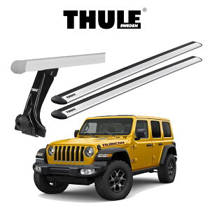 �W�[�v �����O���[ JL�@���r�R�� JEEP WRANGLER JL RUBICON �X�J�C�����^�b�`�p���[�g�b�v�����ԗ��p �w�Ԏ�ʃZ�b�g�x THULE �X�[���[�x�[�X�L�����A �E�B���O�o�[EVO�@�A���� �p�[�c