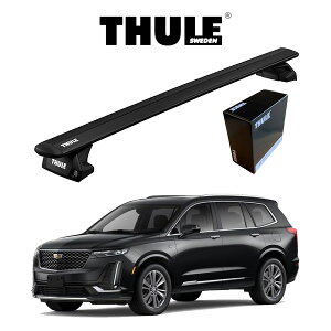 �L���f���b�N XT6 CADILLAC XT6 �_�C���N�g���[�t���[���t���� �E�B���O�o�[EVO �u���b�N �w�Ԏ�ʃZ�b�g�xTHULE Base carriers �i�X�[���[�x�[�X�L�����A�j �L�����A���b�N �p�[�c