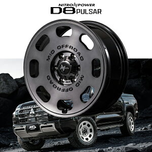 �~�c�r�V �g���C�g�� MITSUBISHI TRITON �w�z�C�[��4�{�Z�b�g�x NITRO POWER D8 PULSAR 18x9.0J ET20 6H139.7 �O���X�X���[�N/�}�V���h�t�F�C�X(GSM) MID �}���J