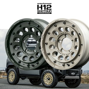 wzC[4{Zbgx NITRO POWER H12 SHOTGUN@TACTICAL EDITION 16×6.0J 5H 139.7 ET-5 SUZUKI Wj[VG JIMNY SIERRA JB74 MID }J