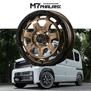 �X�Y�L �G�u���B SUZUKI EVERY �w�z�C�[��4�{�Z�b�g�x NITRO POWER M7 PHALANX 14x4.5J ET45 4H100 �}�b�g�u�����Y/�����u���b�N(MBB) MID �}���J